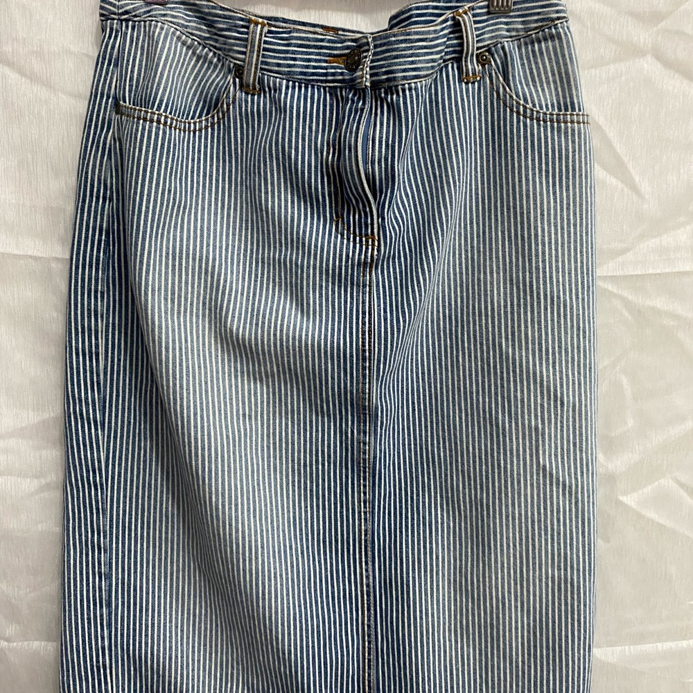 Jean skirt , jeanology brand , size 8